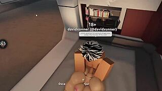 innocent roblox girl stretched by fierce lady's giant monster cock first time