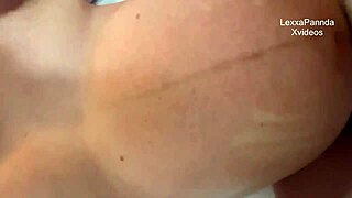 Horny nine-month pregnant babe rides fat boss missionary style