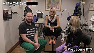 Channy Crossfire moans loud fingering gaping ass backstage with toys!