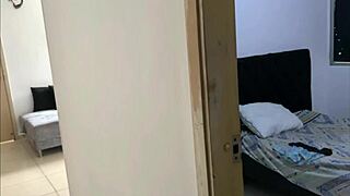 romantic tanned latina with small tits kisses in lingerie first time sex story