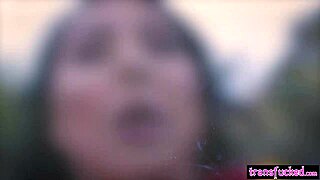 hot latina shemale with monster cock fucks big tits babe deepthroat style 😈🍆💦🔥