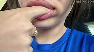 latina spits tongue on lover's panty ass fetish