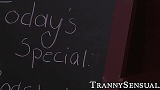 your tattooed latina tgirl endlessly deepthroats and assfucks her stud