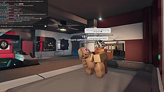 innocent roblox girl stretched by fierce lady's giant monster cock first time