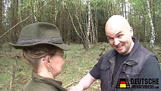 mature babe working deep in german forest hd