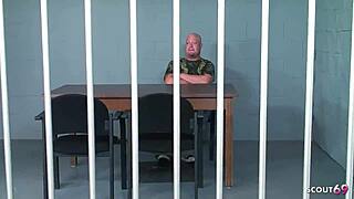 police cougar seduces guy for big tits femdom prison fuck
