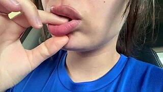 latina spits tongue on lover's panty ass fetish