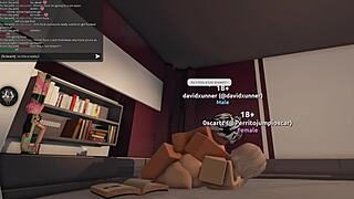 innocent roblox girl stretched by fierce lady's giant monster cock first time