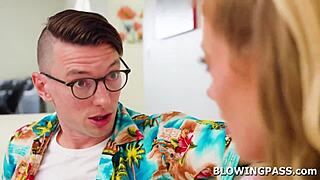 Take my sloppy blowjob lazy husband