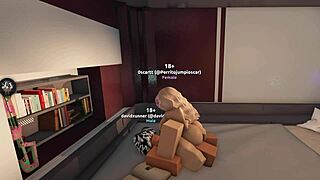 innocent roblox girl stretched by fierce lady's giant monster cock first time