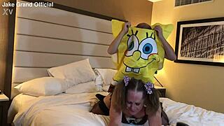 spongebob pounds hot shemale milf in wild parody fuck