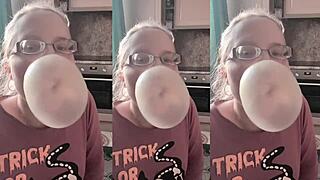Chew This Huge Bubble Gum ASMR!
