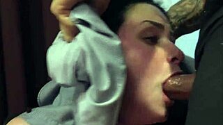 bound babe handles intense oral then rear pounding session