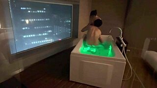 Wow! Suck Cute Santa's Pale Tits In Hotel Bath Doggy!