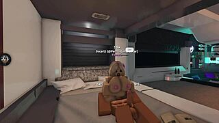 innocent roblox girl stretched by fierce lady's giant monster cock first time