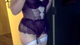 sneaky gf models hot lingerie for black neighbor next door