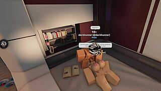 innocent roblox girl stretched by fierce lady's giant monster cock first time