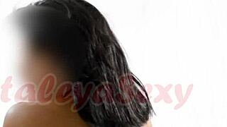 Lucky photographer captures sexy Latina model's naked poses