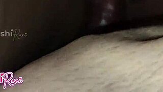 Desi girl rubs clit close-up before hairy pussy pounding