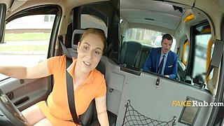 Boom, cab ride turns into wild public cowgirl fuck