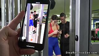 fucking hot stepsis in gym changing room 💦🍆