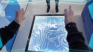 Gymnast ella elastic's acrobatic halloween space quickie 🎃🚀