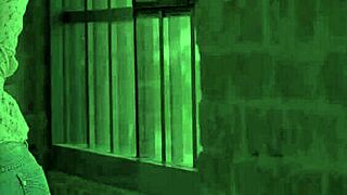 brunette babe's gaping ass gets hardcore pounded then sprayed with thick sperm.