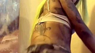 ebony maid grinds fat ass on cock doggystyle homemade