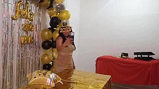 Beautiful Ebony Secretary's Elegant Dress Hides Her Wild Pussy Party