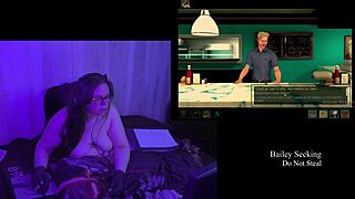 Hey, ever wonder what this busty BBW brunette hides under her clothes in part 3?