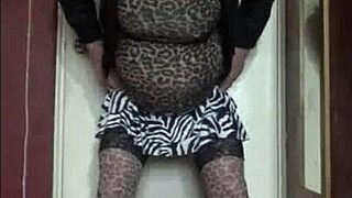 Shy Bisexual Crossdresser Mark in Stockings and Heels