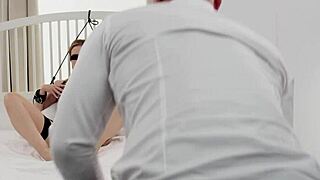 Blindfolded Teen Girlfriend's Masked Ride to Swallowing Cum Ecstasy