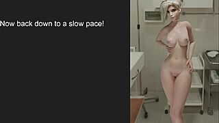 mercy's big tits joi game contest unfolds