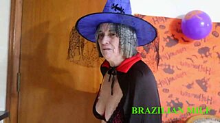 Mature Milf's Tight Ass Fucked Hard by Monster Cock on Halloween Night