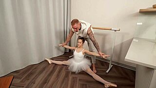 skinny teen fucked rough missionary bent over in homemade school quickie
