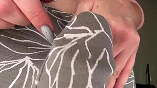 stepmom cums hard in condom at work roleplay