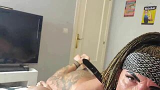 shove your cock deep then cum all over my tattooed face now