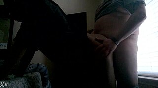 ex girlfriend's quick ebony creampie pounding reunion