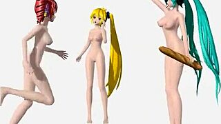 Hatsune Miku Teto Neru Nude Mod Triple Baka Project