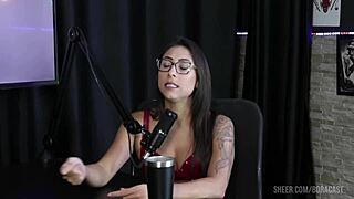 luciana picchi's wild compilations with bruna carlos and matheus caetano in sheer red lingerie!