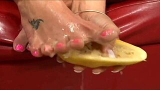 Pretty Teen Foot Sucker Drains Hard Cock With Deepthroat And Anal!