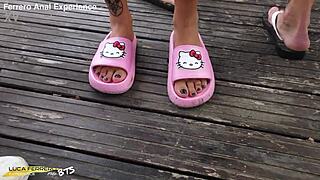 whoa, first time edon ferrero anal ass-to-mouth squirt gape creampie at campsite bts!