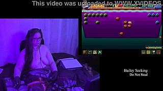 Hey, ever wonder what this busty BBW brunette hides under her clothes in part 3?