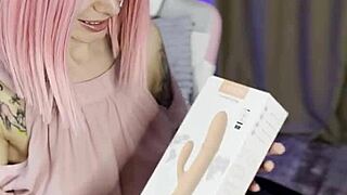 tryna santas new toy in pussy... hot orgasm hits!