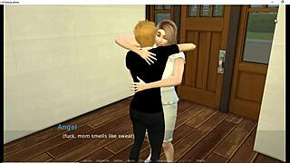 Sims 4 milf watches massive BBC claim her spot