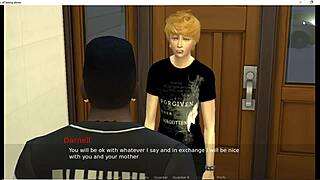 Sims 4 milf watches massive BBC claim her spot