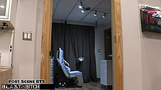 blaise celeste's shaved pussy creampied in backstage nurse roleplay