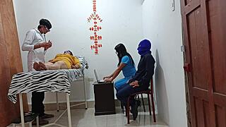 Patients join doctor for homemade office foursome roleplay adventure