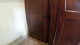 flashing dick to neighbor stranger public wank cumshot p2 😲💦