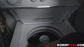 Mature blonde milf sucks massive cock deep as reward